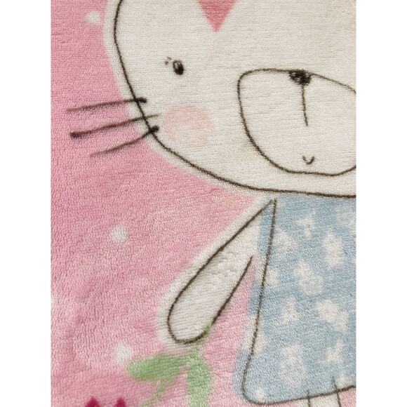 Little Wonders Baby Kids Blanket Bunny Rabbit Sherpa Pink Girl Soft Security - Picture 6 of 10